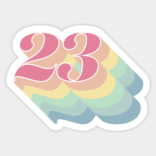 23 Sticker